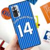 Personalised Football Number Strips Case For Xiaomi Redmi Note 12 Pro 11 8 9 10 Pro 9S 10S 11S 12S Redmi 12C 10C 9C 10A Cover