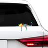 Funny Cat Sticker Reflective Vinyl Decal Waterproof Car Body Windows Windshield Bumper Truck DIY Decoration Sticker Accessories