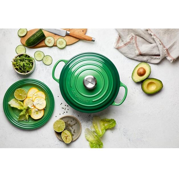 Le Creuset Signature Round Casserole 24 Cm Bamboo Green 4.2 L (21177244082430)