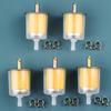 5Pcs 5/16” Universal Fuel Filters With 10Pcs 8Mm Hose Clamps Gas Inline Fuel Filters For Motorcycles, Cars, Trucks