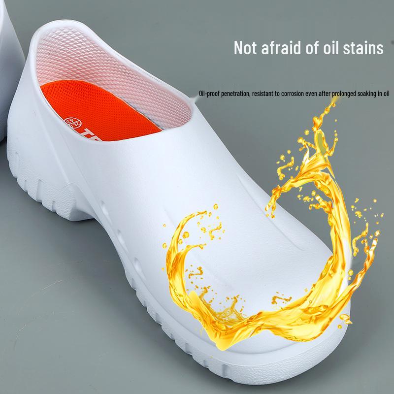 Rutschfeste Kochschuhe: Leichte, Bequeme, Ölbeständige, Wasserdichte, Professionelle Arbeits- und Gummistiefel für Kantinen-Arbeitsschutz
