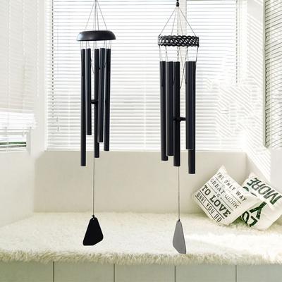 Garden Decor Japanese Style Wind Chimes Metal Retro Aluminum Tube Wind Bell Antique Handcrafted Blessing Bell Temple