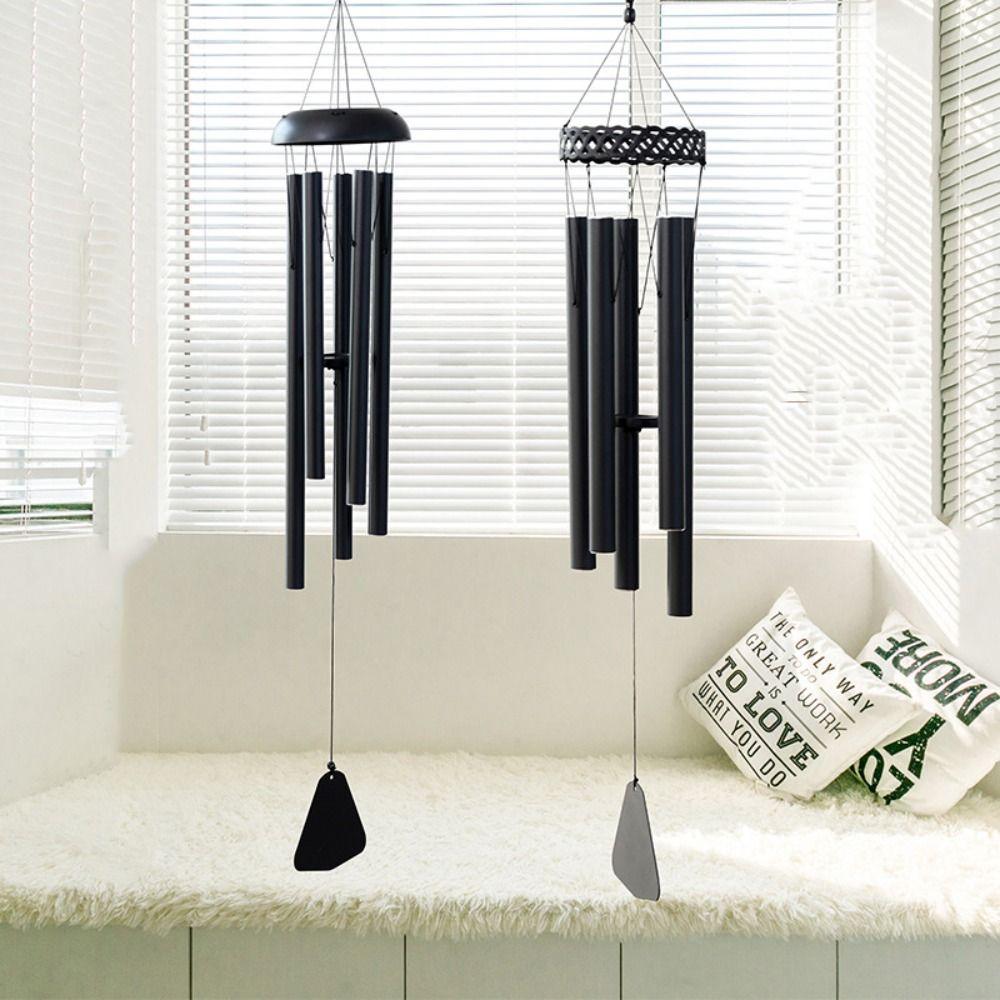 Retro Aluminum Tube Wind Bell Japanese Style Blessing Bell Hanging Decoration Wind Chimes  Room