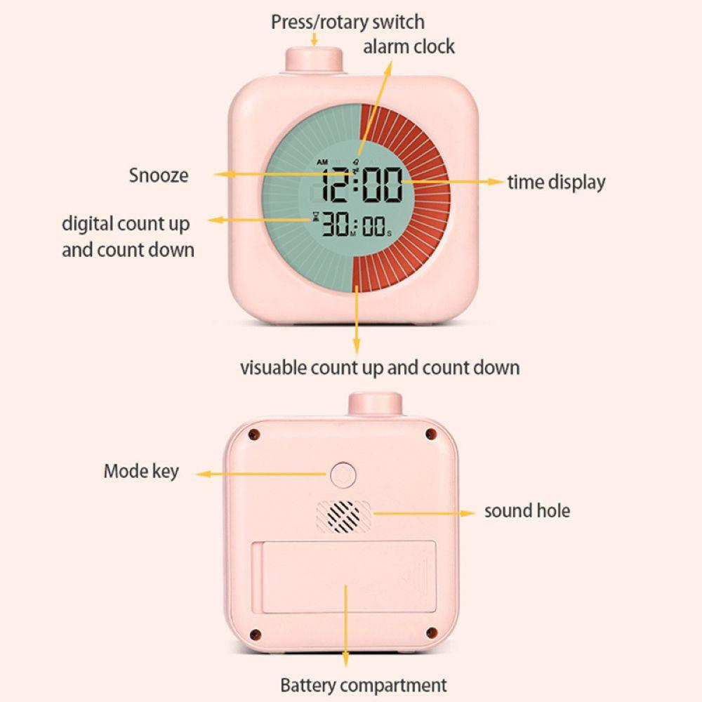 Visual Timer Digital Countdown Timer 60-Minute Silent Classroom Timer Management Tool for Home School Office Kitchen