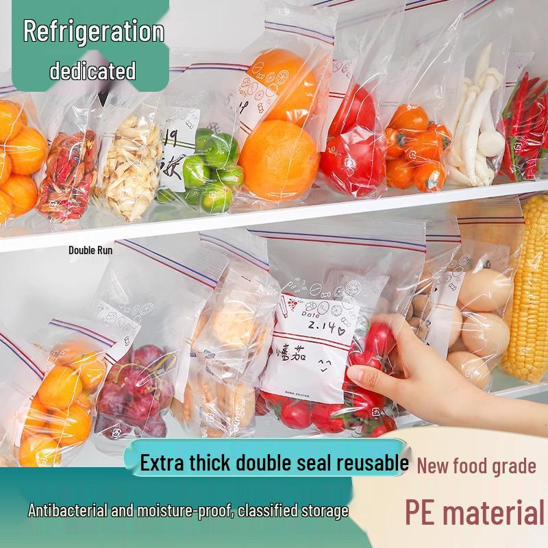 Food-Grade Self-Sealing Fresh-Keeping Bags for Freezers and Refrigerators