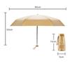 Mini Sun Umbrella Rain Umbrellas Anti UV 6-Folding Parasol Portable Lightweight Women Men Pocket Sunshade Umbrella for Travel