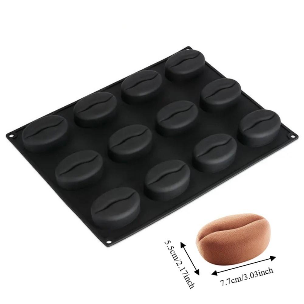 Silicone Coffee Bean French Dessert Mold Easy To Release Baking Mold Pudding Mold Dessert Shop