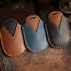 Premium Leather Key Case Cover for 2024 Honda Odyssey Elite Hybrid Car Keys Luxury Protection