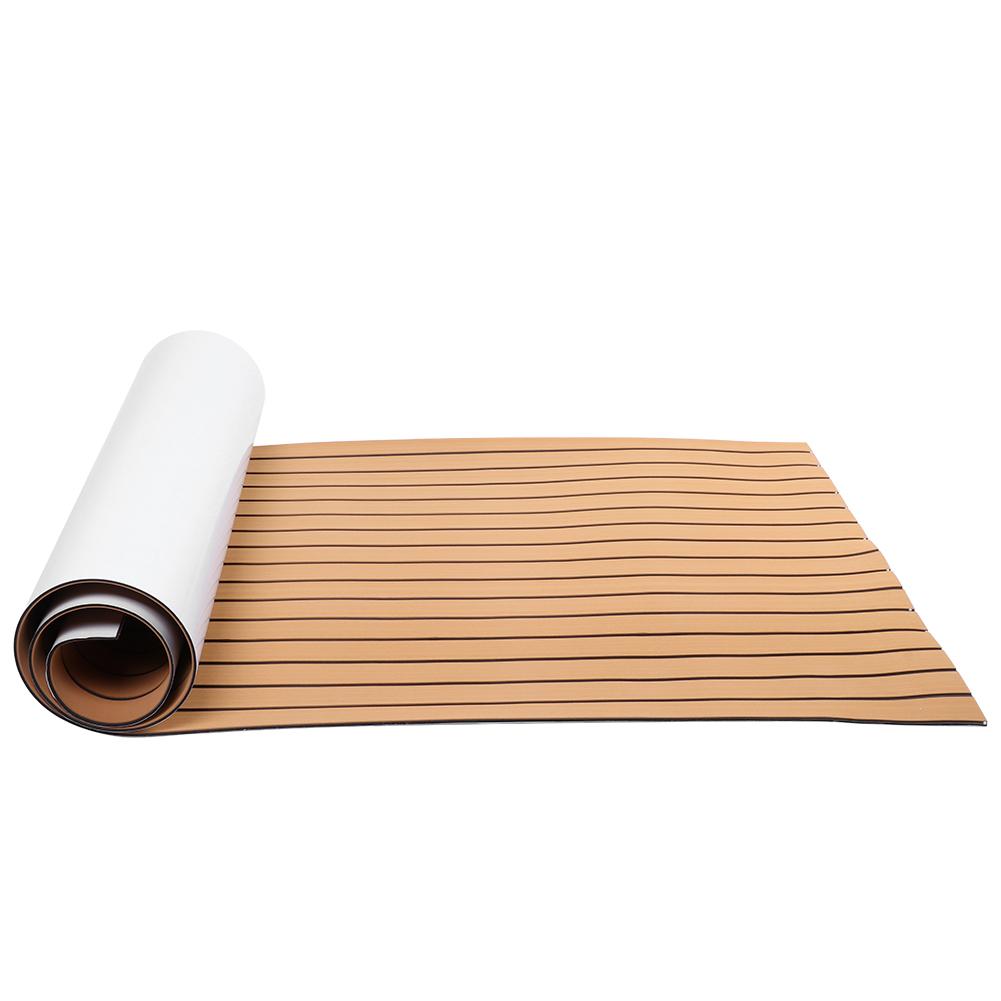 90x240cm Marine Boat Synthetic Flooring Self Adhesive EVA Foam Yacht Deck Sheet(GoldBlack )