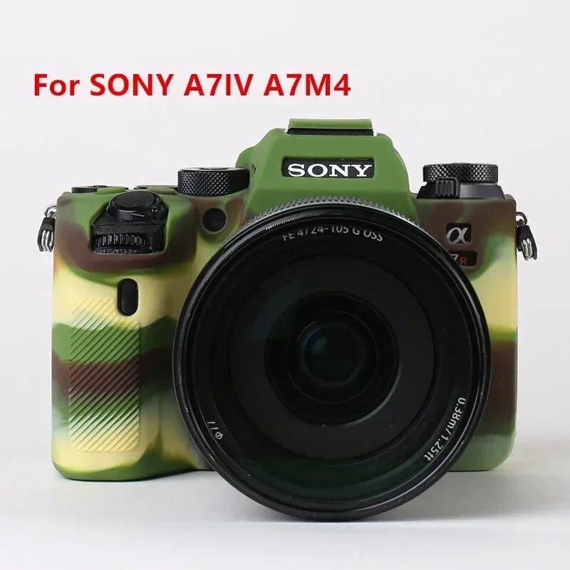 Silicone Case Cover Camera Bag for Sony A7IV A7M4 A7c A7R A7 A7S Mark III IV A7SIII A7III A7RIII A7RIV