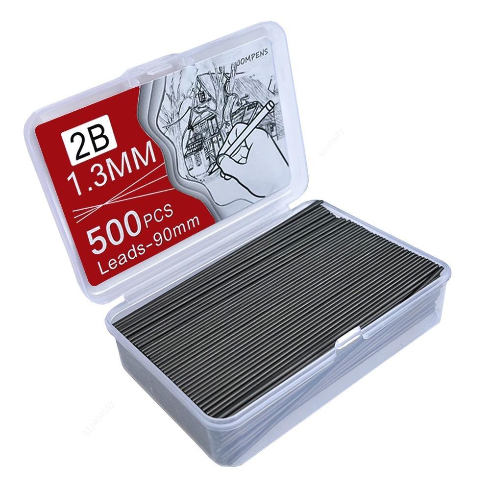 

1000/250 шт. Свинцовые стержни, 0,5/0,7/0,9/1,3/2,0 мм HB, устойчивые к разрушению механические стержни для карандашей, офисные школьные принадлежности