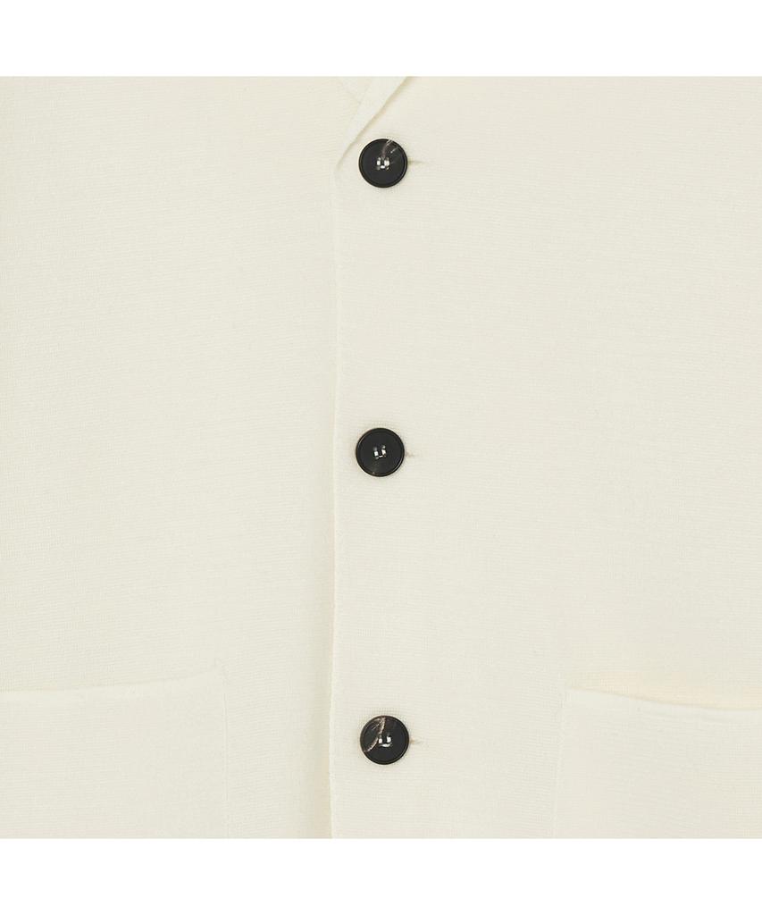 IOLO Merino Wool Milano Knit Blazer_Ivory