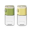 Double Purpose Glass Salt And Spices Shaker With Measuring Dispensing And Leakproof Design For Kitchen Dining Table