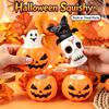 Halloween Squeeze Pop‑Out Ghost In Pumpkin Bat In Skull Squishy Toy Knead Stress Reducing Hand Fidget Toy For Adults Party Game