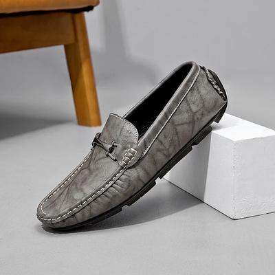 Mens Loafers Breathable Casual Men's Shoes Casual Slip On Retro Male Moccasins Genuine Leather Luxury Penny Flats Leisure Walk