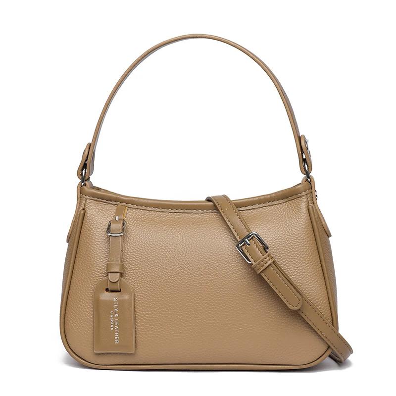 100% cowhide High Quality Leather Purse Fashi Women Shoulder Messenger Bags Trend Designer Brand Bag Luxury Ladies Handbag Sac