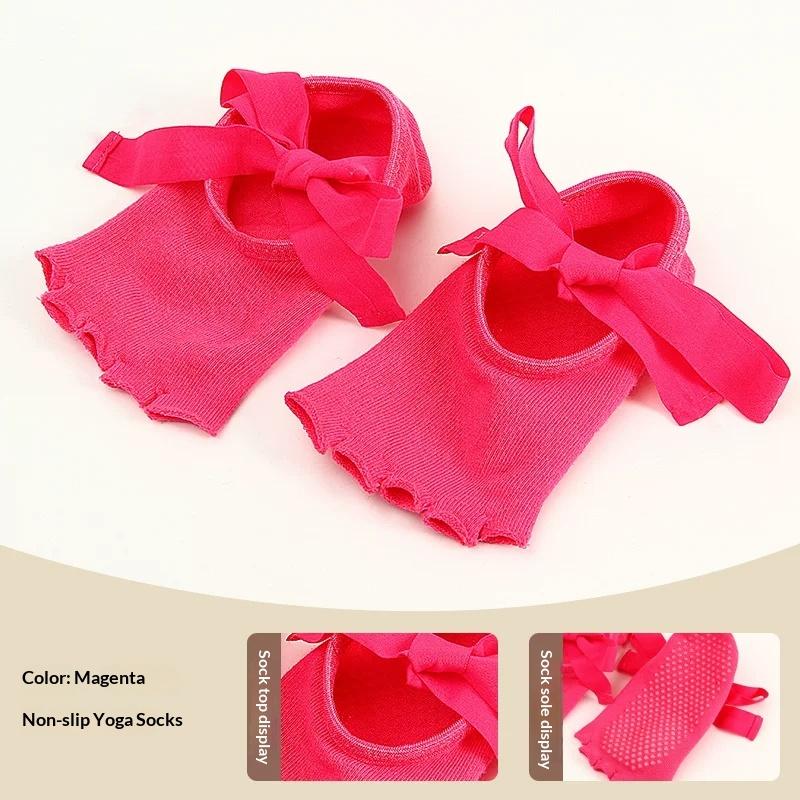Drop Shipping Lace Ballet Dance Socks Non Slip Yoga Socks Anti Skid Soft Socks for Female Indoor Sports Daily Use