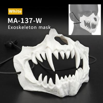 Half Face Skull Scary Mask  Wear-resistant for Carnival Halloween