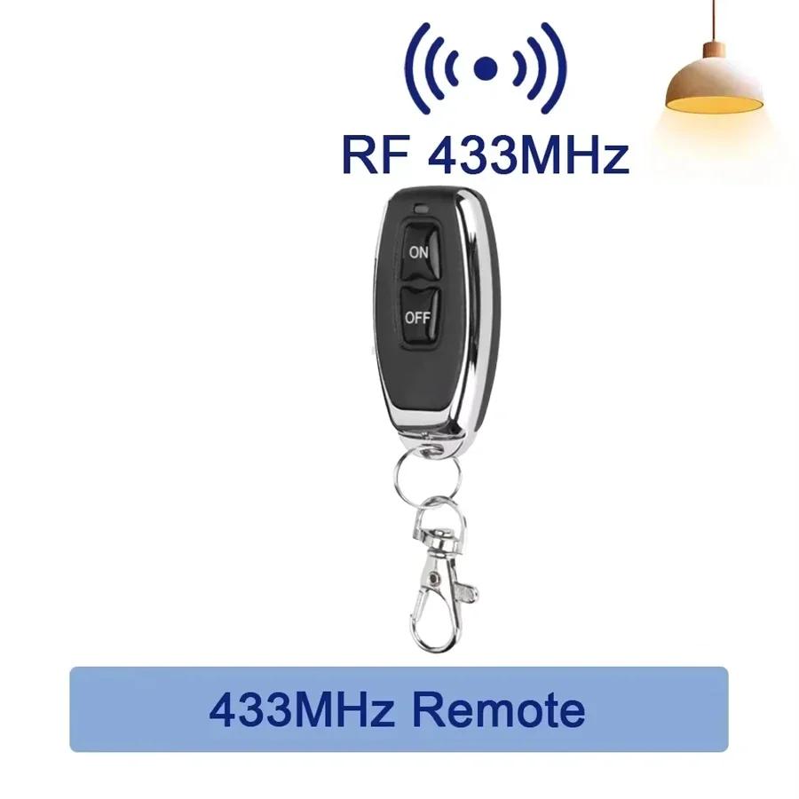 Wireless Remote Control Light Switch RF433MHz 10A Relay Receiver With ON/OFF Transmitter Wall Panel Switch For Led Lighting