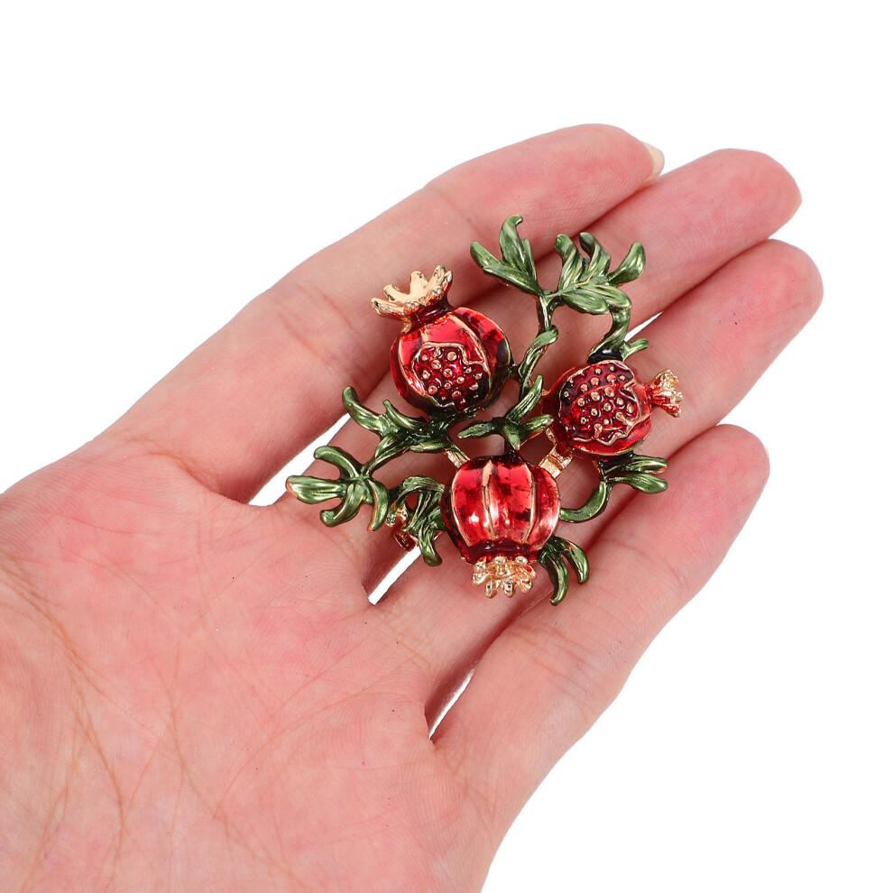 2 Pomegranate Decorative Brooches