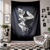 WandteppichTerrifier Art the Clown Kunst Hängendes Tuch Dekorative Hintergrundabdeckung für die Raumdekoration