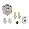 Liquid Filled Gauge Easy Installation Universal Fuel Gauge Fuel Pressure Gauge High-Quality For Fuel Systems Oil Systems Water