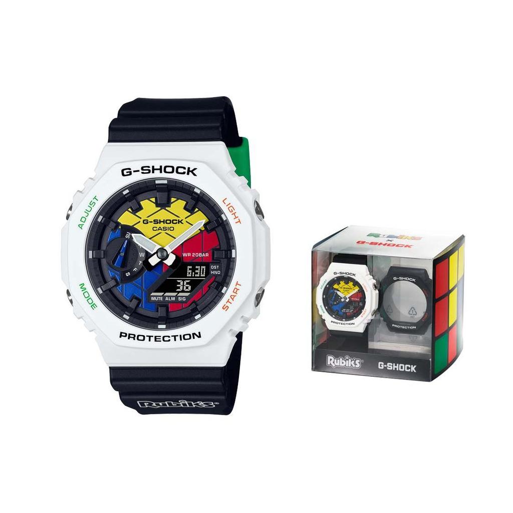 CASIO Unisex G-SHOCK White Watch GAE-2100RC-1APR