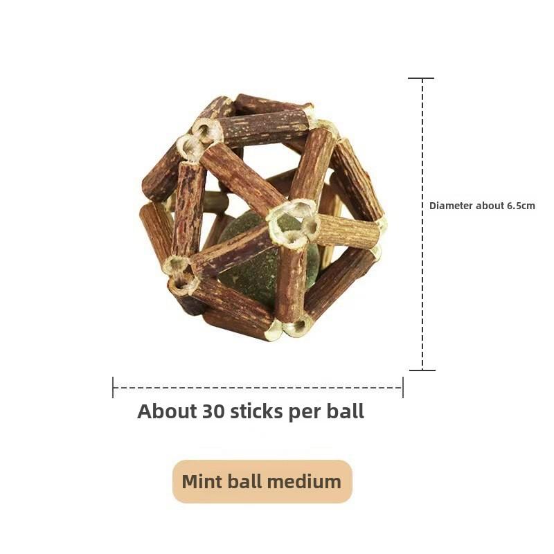 Cat Molar Stick Polygonum Lafite Gall Fruit Molar Teeth Cleaning Hemp Rope Cat Toys Pet Products Bite Resistant