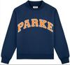 Unisex Embroidered Cotton Sweatshirt: Half-High Collar, Long-Sleeved for Autumn/Winter Sports