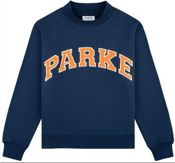 Unisex Embroidered Cotton Sweatshirt: Half-High Collar, Long-Sleeved for Autumn/Winter Sports