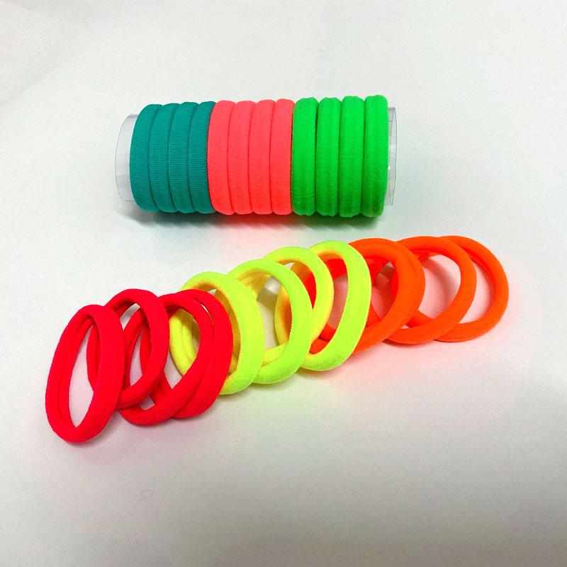 24pcs/set Women Elastic Hair Bands Girls Balck Hair Ring Gum Kid Colorful Nylon Headband  Ponytail Holder Scrunchie