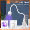 1/2PCS Lâmpada LED Portátil USB para UnhasLuz de Cura UV para Unhas de Gel Tubo Livremente Ajustável 360° Secador Secagem Decoração de Arte de Unhas
