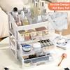 Make-up-Koffer, Schmuckbehälter, Make-up-Organizer, Schubladen, Kunststoff, Kosmetik-Aufbewahrungsbox, Make-up-Pinselhalter, Organizer