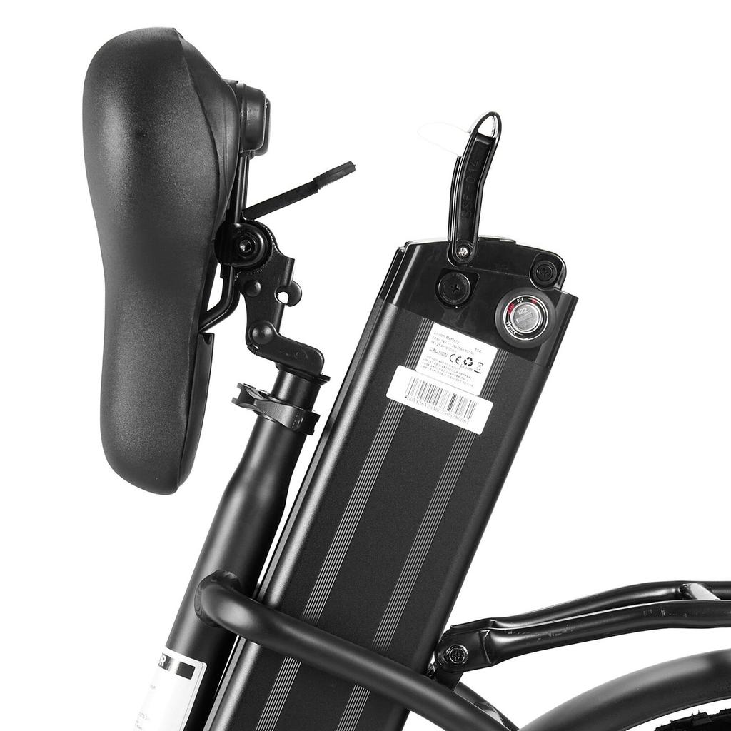 Electric Bike, 250W Folding Electric Bicycle for Adults with 25Ah Large Removable Battery, 36V 25 Km/h Brushless Motor, Up To 70 Km Max Range,