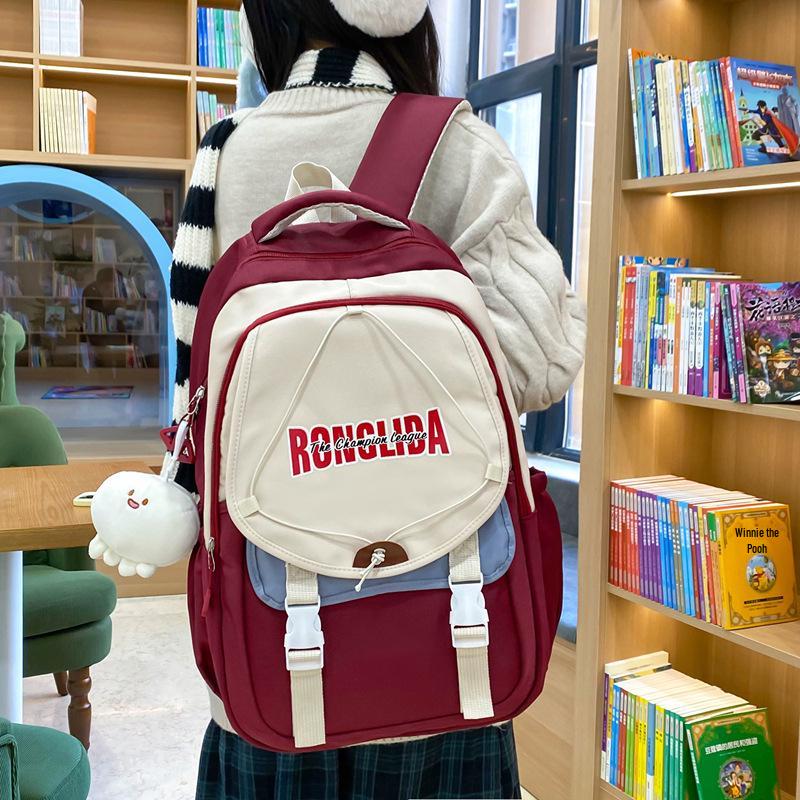 College Style High-Capacity Women's Casual Laptop Backpack