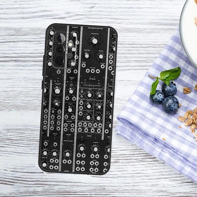 Vintage Synth Synthesizer Case For Samsung Galaxy A54 A34 A14 A13 A33 A53 A12 A32 A52 A71 A51 A15 A25 A55 A35 Cover