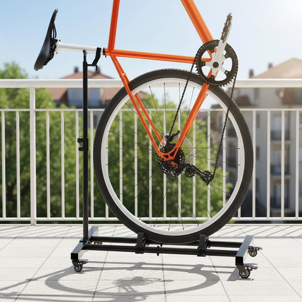 Portable Bicycle Rack Adjustable Height Upright Bike Storage Rack Freestanding Indoor Bikes Holder for Mountain And Road Bikes