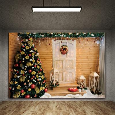 Yenilik Güzel Moda Dikdörtgen Noel Ağacı Noel Zemin Arka Plan Bezi