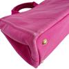 Prada Canvas Canapa Tote Bag Denim Pink Women BN2439 Used