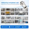Stainless Steel 304 Sanitary Sight Glass Sanitary Grade Sanitary Flow Glass  Flow Monitoring