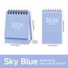 2026 New Year Mini Desk Calendar English Children's Desktop Planner Office Desk Assessories Pocket Notepad