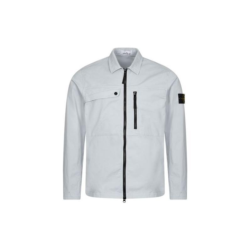 STONE ISLAND SS24 Jackets & Coats Men's Ice Frost Blue 801510210-V0041