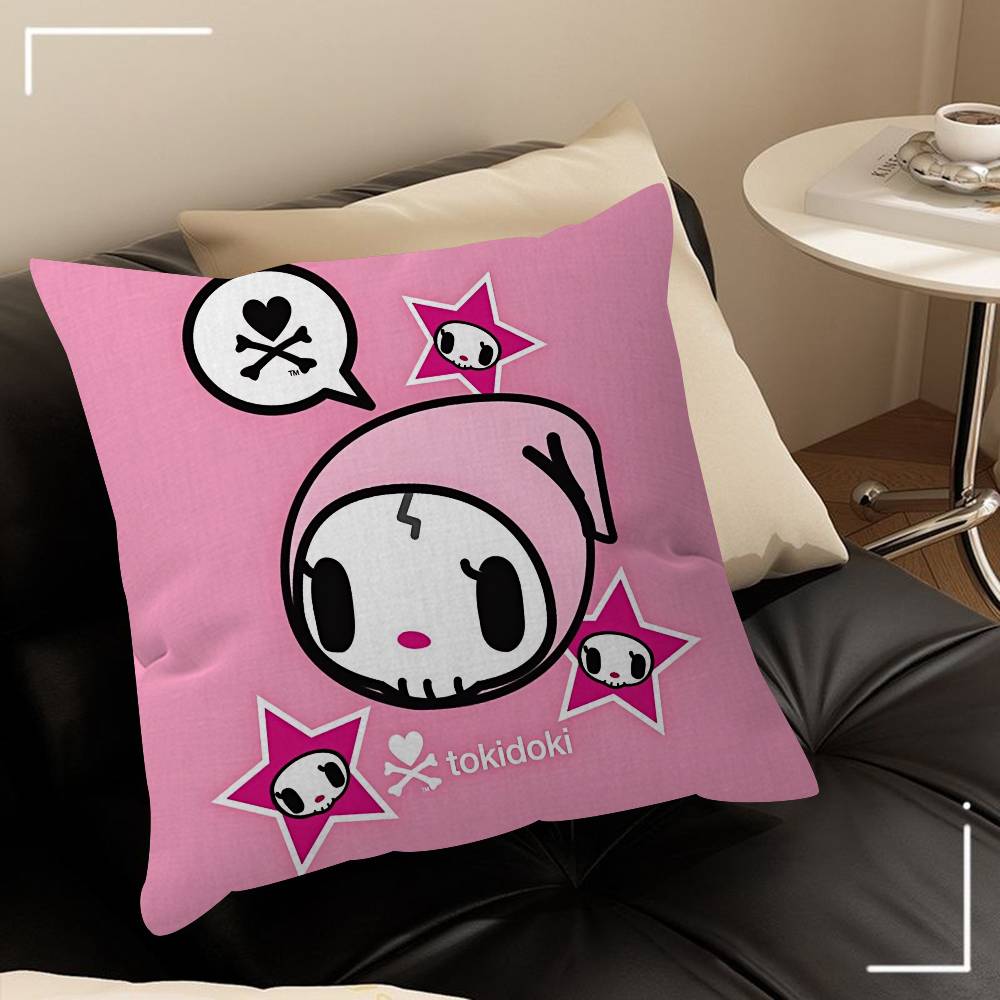 Japan Tokidoki cartoon   Office Cushion Pillowcase Car Cushion Cover45X45CM Lumbar Pillowcase Sofa Pillowcover