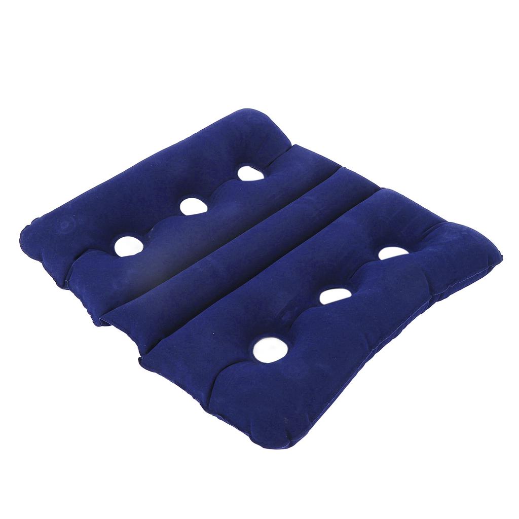 Inflatable Wheelchair Cushion Foldable Breathable Pressure Sore Cushion with 6 Ventilation Holes for Office Chair