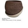 3D Printed Flower Pot Lightweight Plant Pot with Drainage Holes Orchid Planter with Saucer for Indoor Outdoor Plants Garden Home Decor