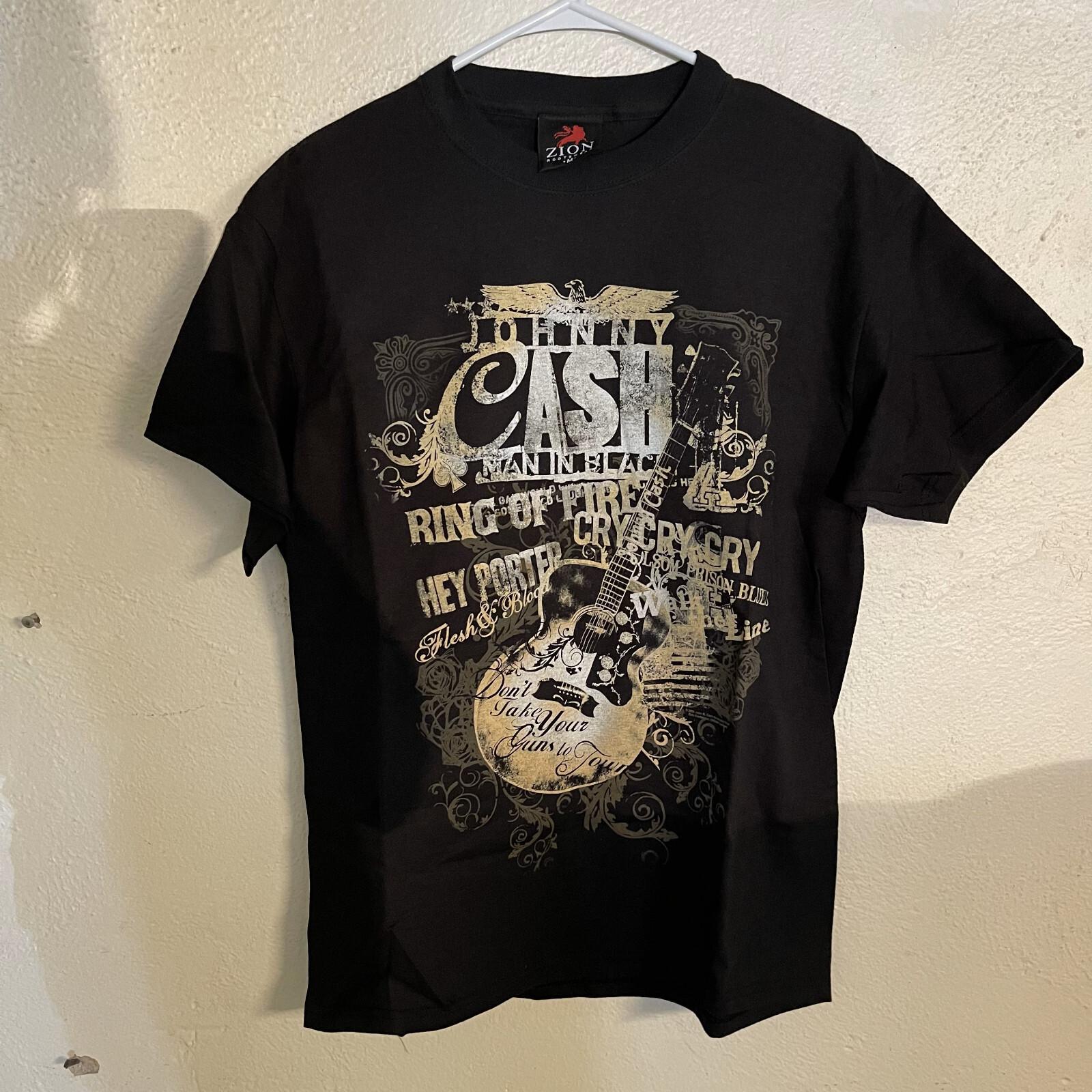 Band T-Shirt - JOHNNY CASH - Man In Black - Medium XXXL