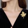 The Golden Maple Brooch Is Exquisite and Versatile. The Maple Leaf Corsage Features A Light Luxury and Niche Design