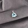 Sky Blue Topaz Gemstone 925 Sterling Silver Jewelry Pendant 0.58" Gift For Wife CZP-15-12
