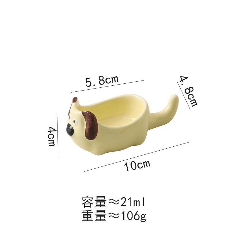 

Cartoon Animal Sauce Dish Ceramic Bowl Chopstick Holder Snack Bowl Seasoning Dishes Dipping Dish Dessert Plate Gravy Boats Tray