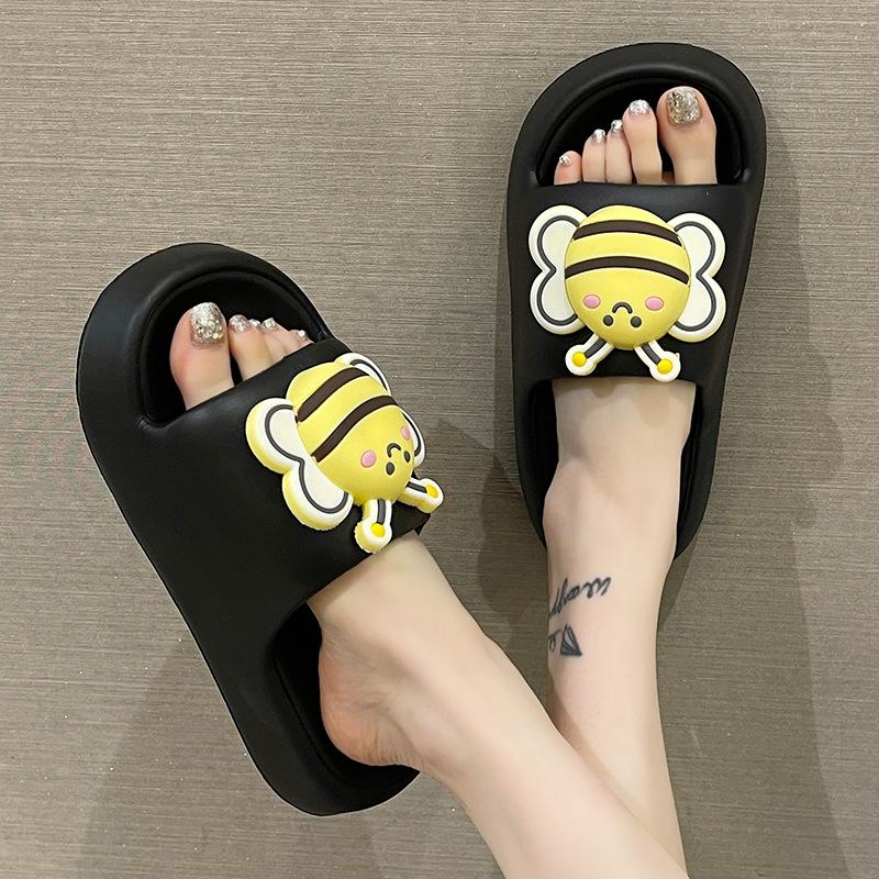 

[] EVA тапочки женские мультяшные на толстой подошве крутые тапочки мужские и женские летние домашние тапочки для помещений 40-41